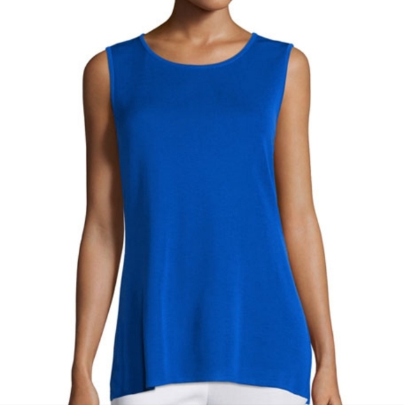 Misook Blue Flame Classic Knit Tank Top